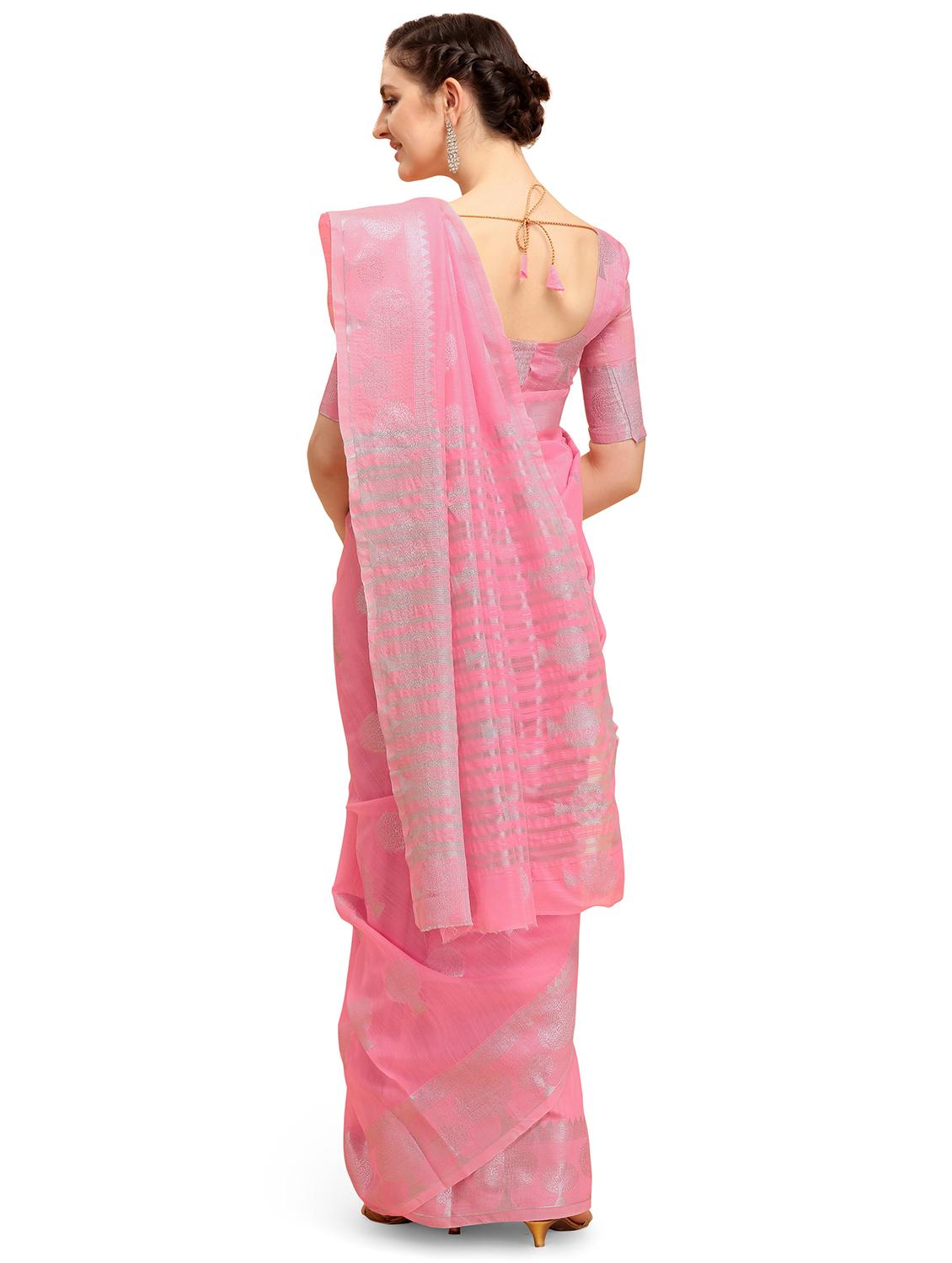 women's banarasi saree with blouse - 17870985 - Standard Image - 1