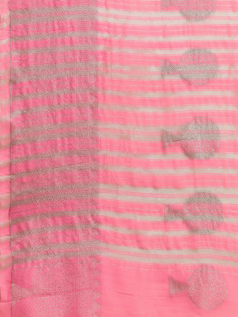 women's banarasi saree with blouse - 17870985 - Standard Image - 4