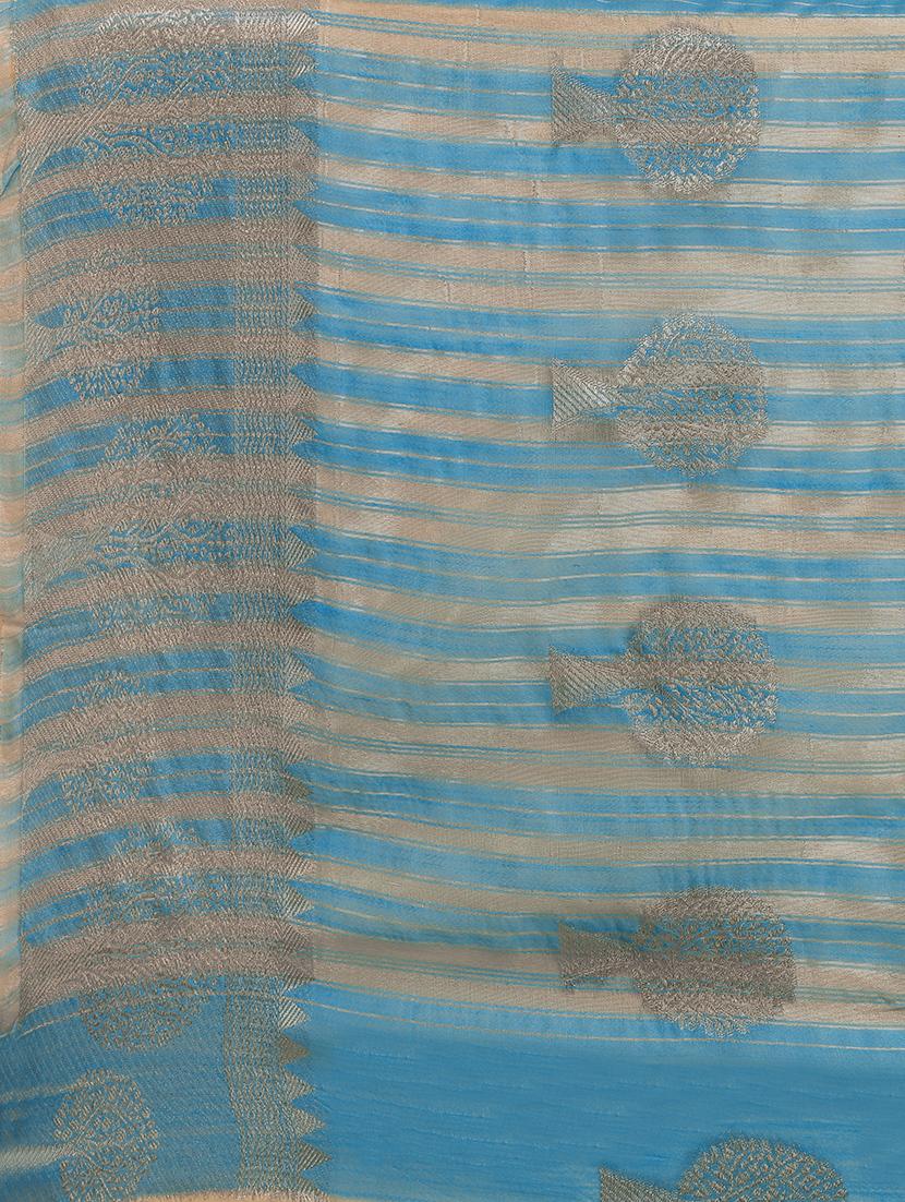 zari work banarasi saree with blouse - 17870992 - Standard Image - 4