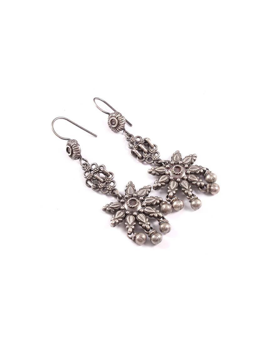 silver tone silver drop earring - 17871772 - Standard Image - 1