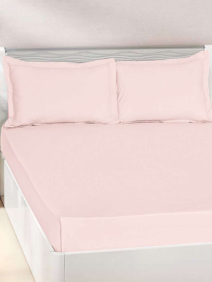 pink cotton bedsheet