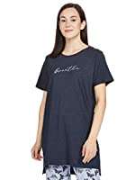 navyblue slub tshirt - 17871924 -  Standard Image - 1
