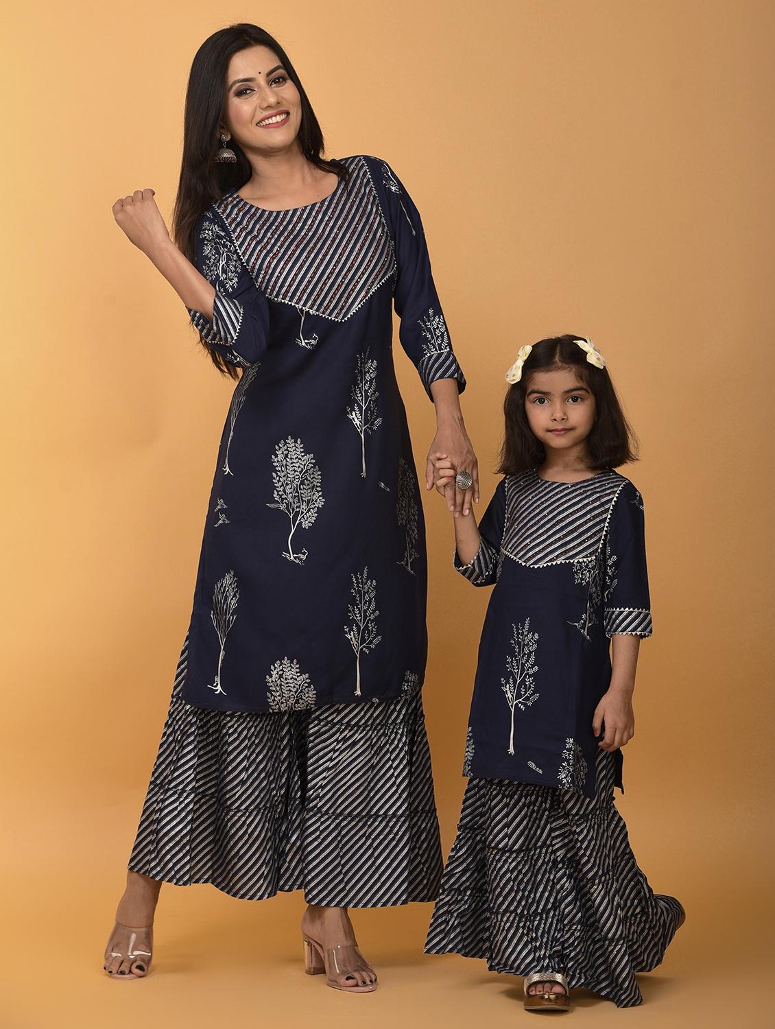 navy blue rayon suit set - 17872847 - Standard Image - 1