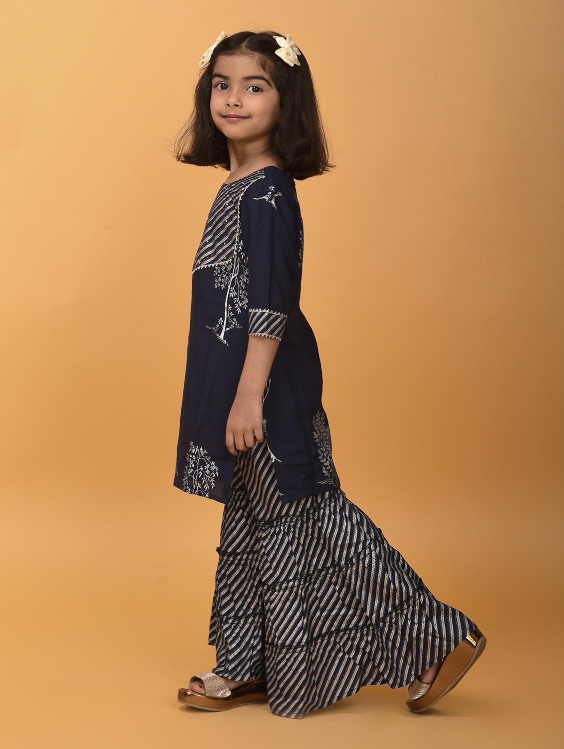 navy blue rayon suit set - 17872847 - Standard Image - 6