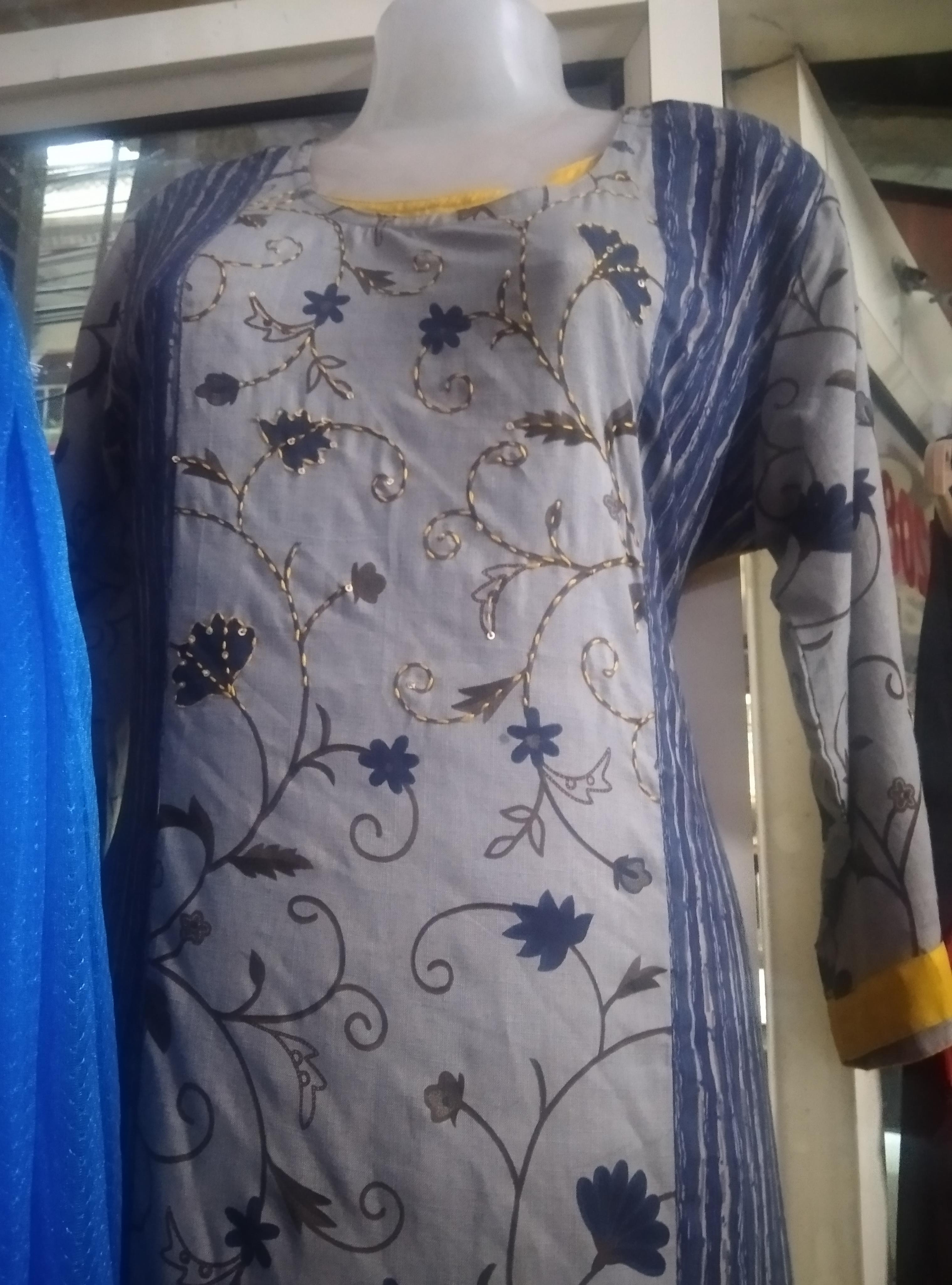 grey cotton kurta - 17873125 -  Standard Image - 1