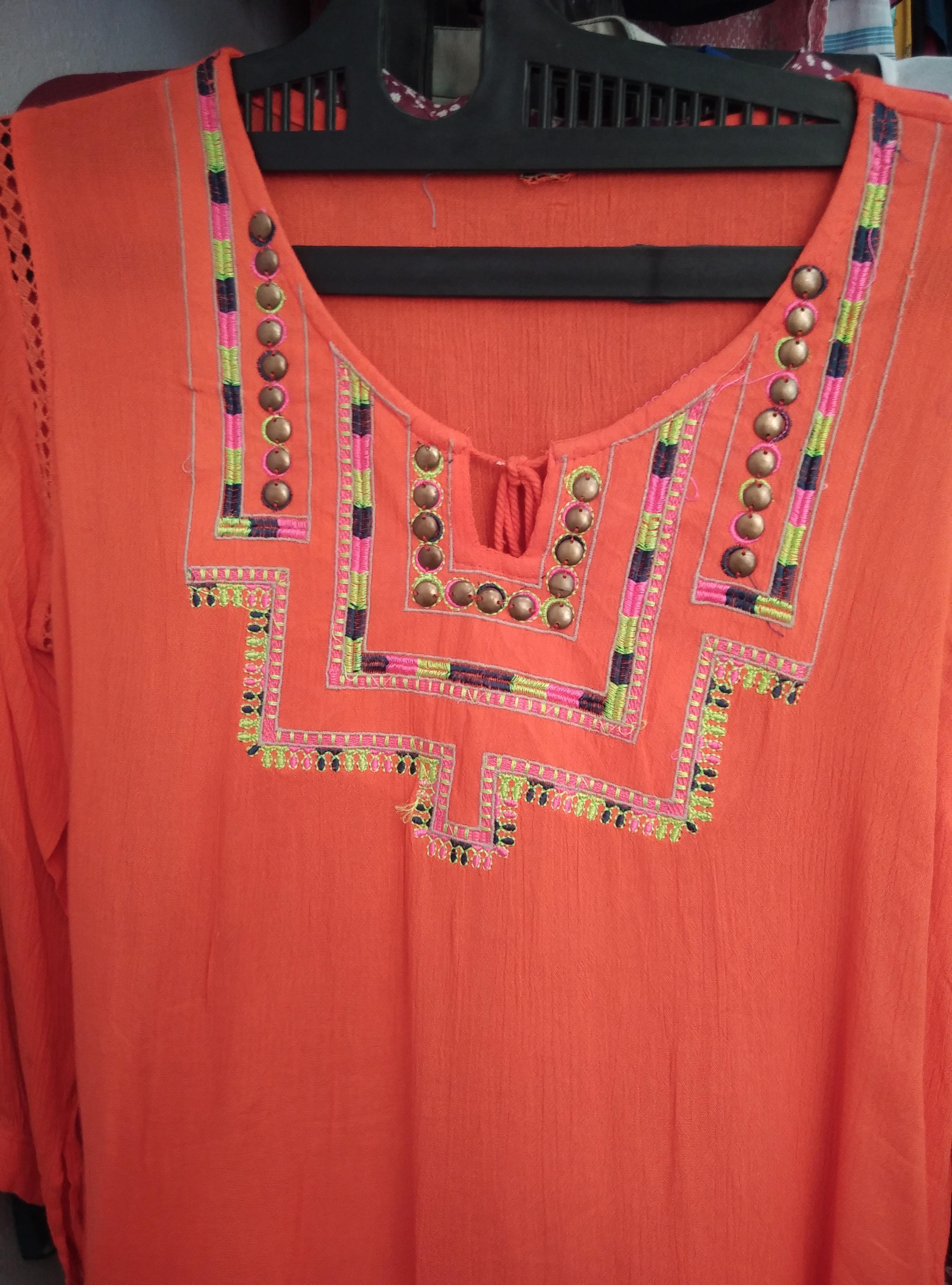 orange cotton top - 17873126 - Standard Image - 1