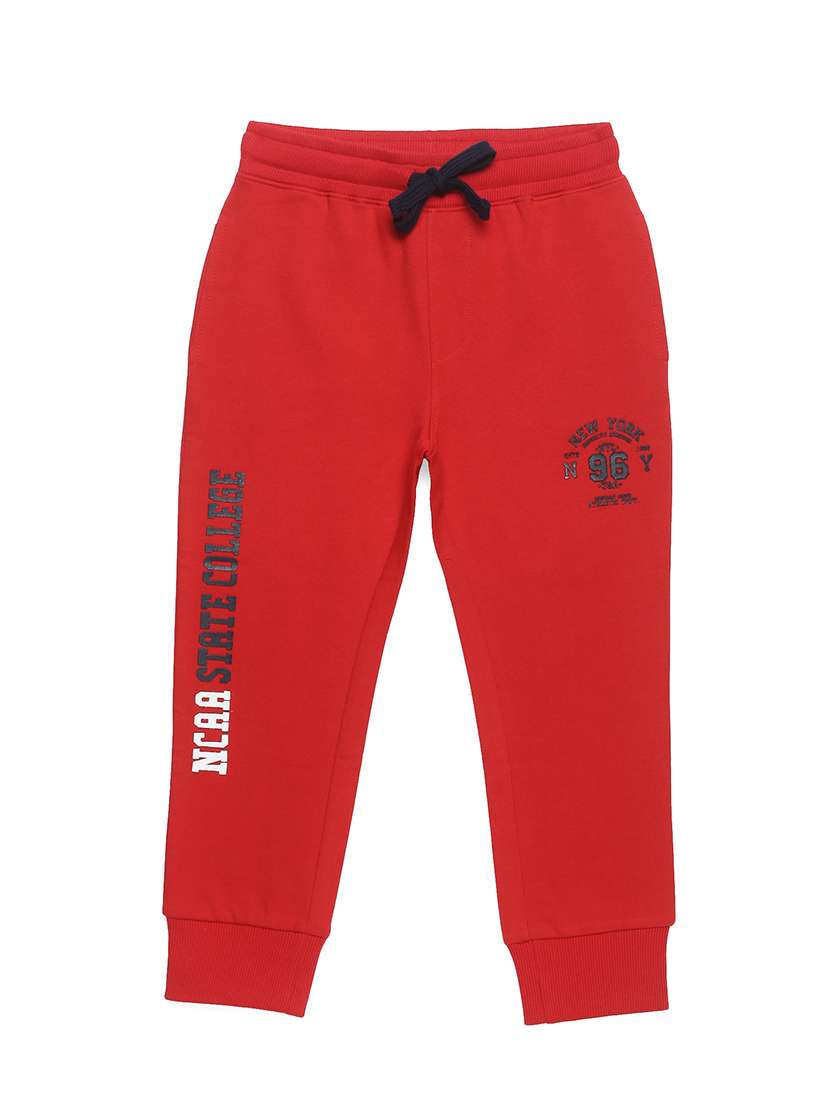 red printed track wear