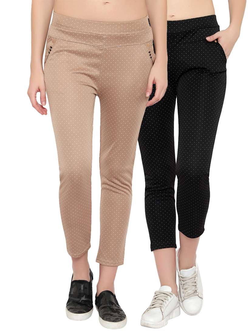 set of 2 flat front trousers trouser