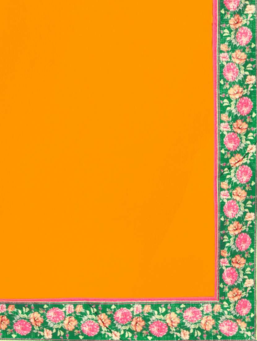 solid bordered saree - 17874189 - Standard Image - 4