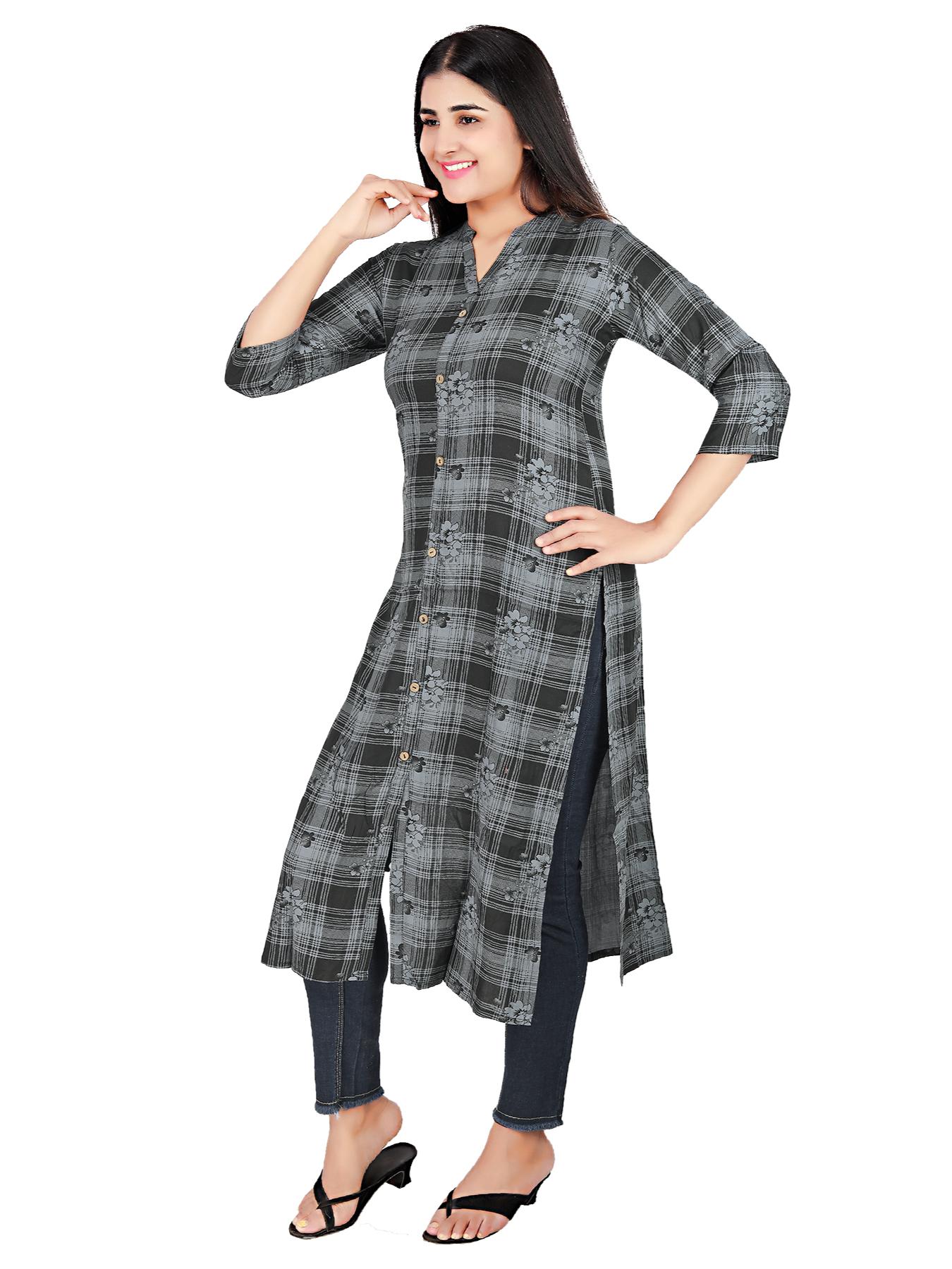 high quality a line rayon long  - 17874303 -  Standard Image - 1