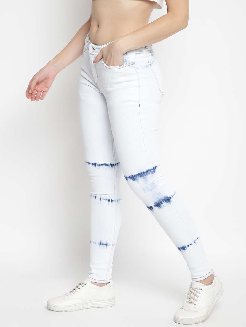 women's tie & dye skinny fit jeans - 17874328 -  Standard Image - 1