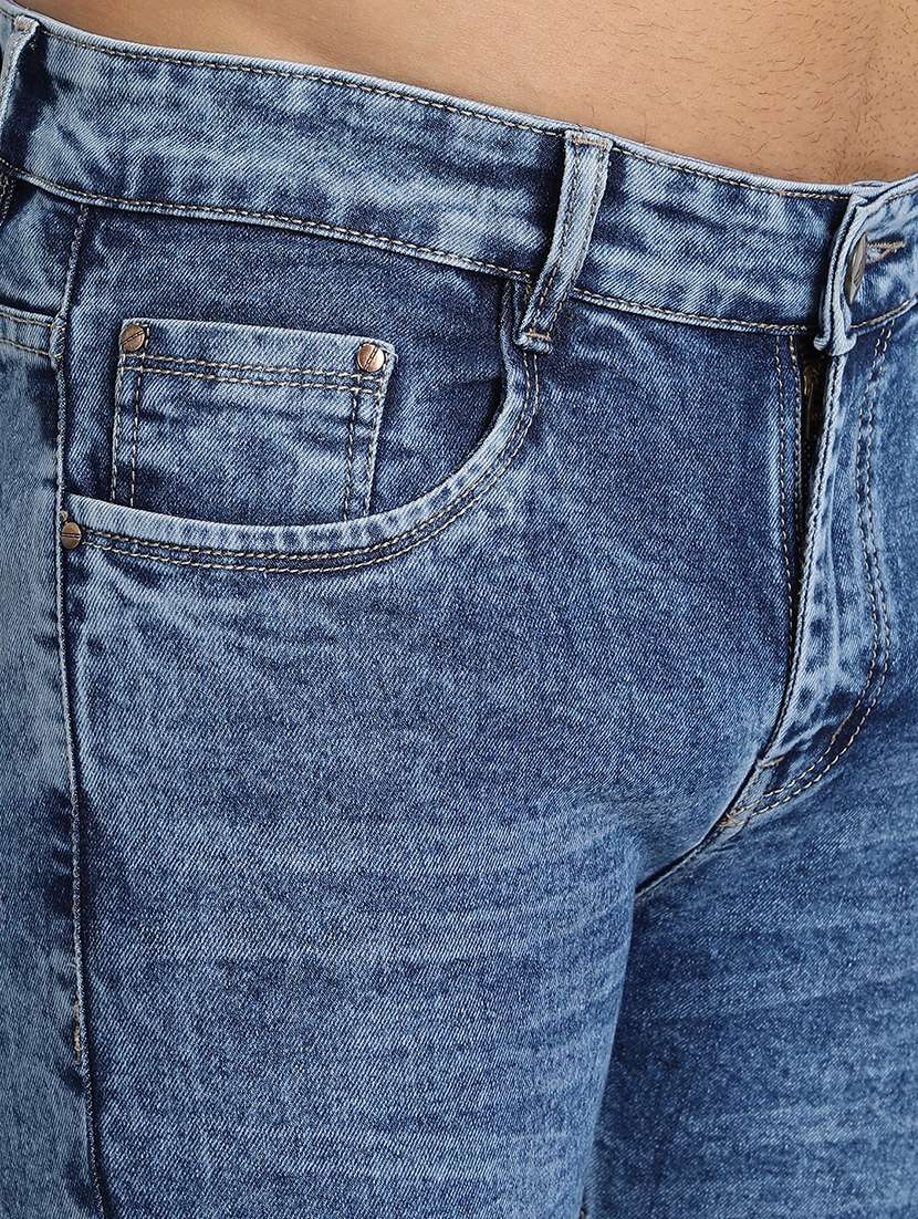 blue light-washed denim jeans - 17874810 - Standard Image - 4