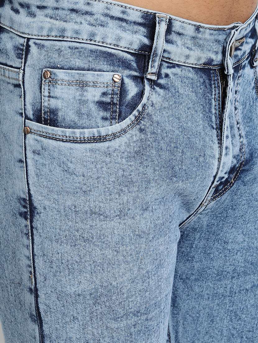 mens slim fit plain jeans - 17874811 - Standard Image - 4