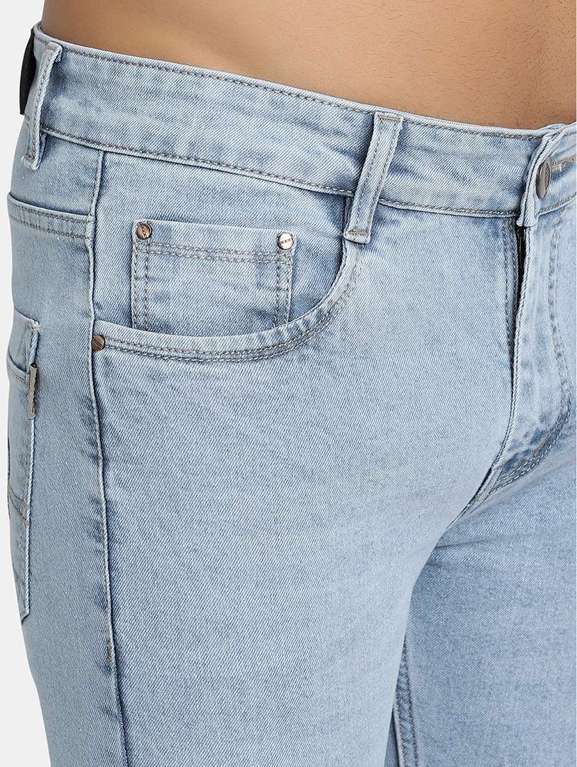 mens slim fit plain jeans - 17874813 - Standard Image - 4