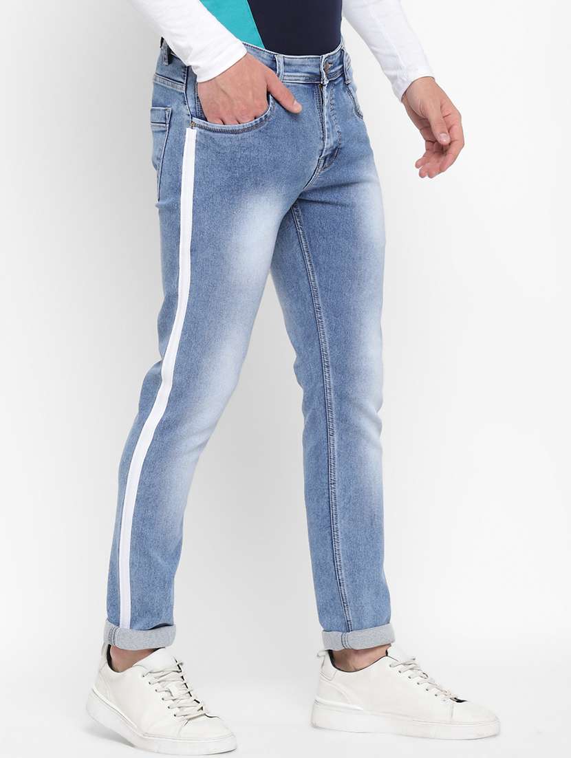 mens slim fit plain jeans - 17874816 - Standard Image - 1