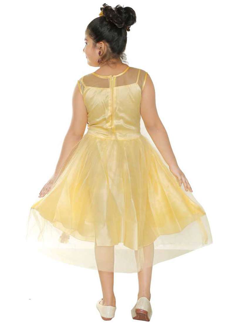 negup midi/knee length beach wear dress  (beige, sleeveless) - 17874850 -  Standard Image - 1