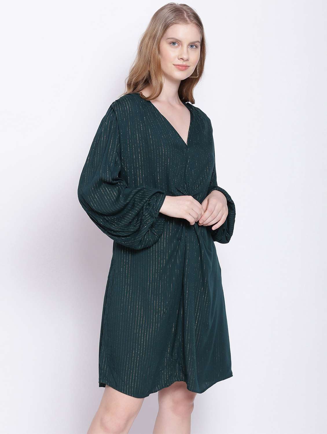 women's belted striped dress - 17875198 - Standard Image - 1
