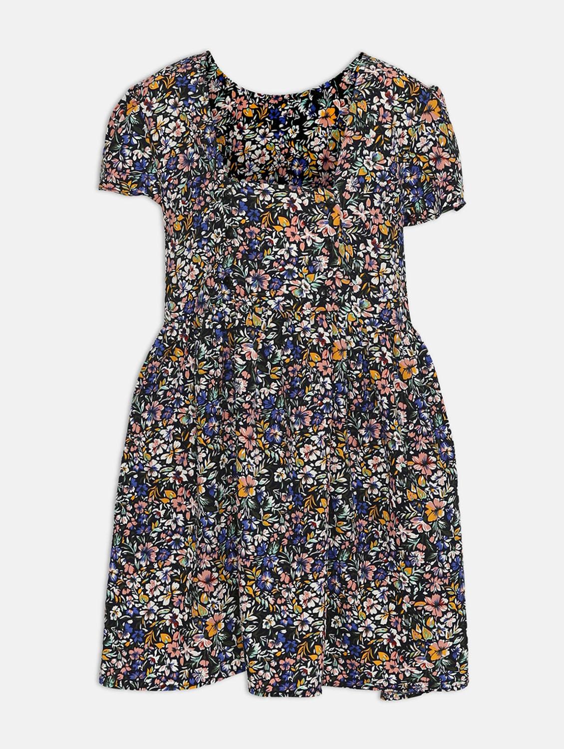 girls round neck short sleeves frock - 17875319 -  Standard Image - 1