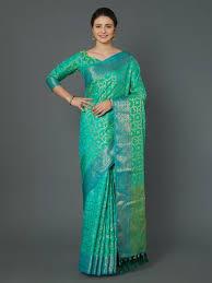 green silk saree - 17883851 -  Standard Image - 1
