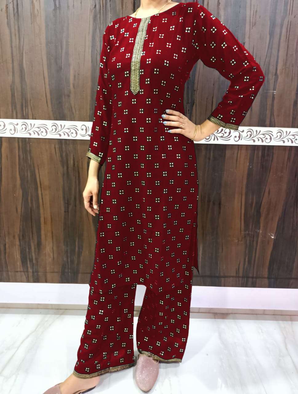 nude unstitched suit - 17883862 -  Standard Image - 1