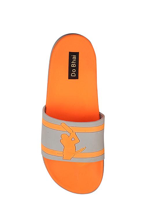 orange rubber slip on flip flops - 17885319 - Standard Image - 4