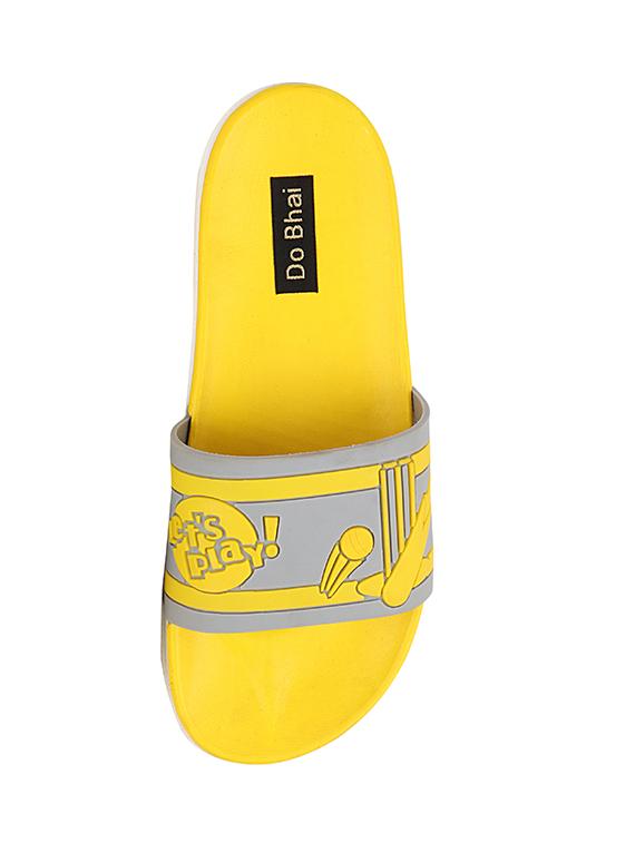 yellow rubber slip on flip flops - 17885320 - Standard Image - 4