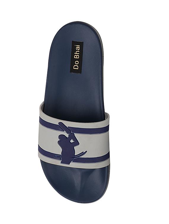 grey rubber slip on flip flops - 17885323 - Standard Image - 4