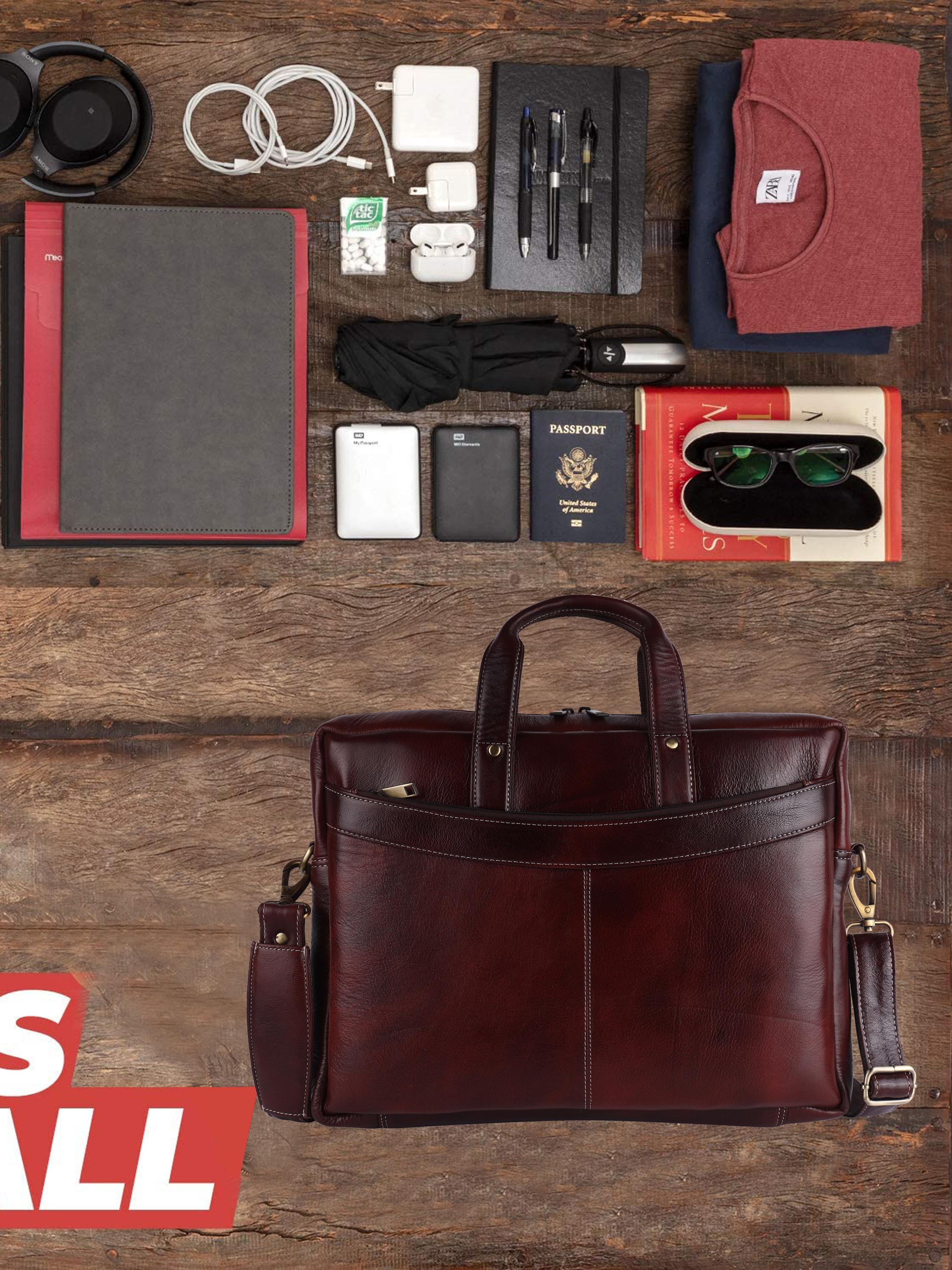 description the laptop briefcase bag is - 17885610 - Standard Image - 4