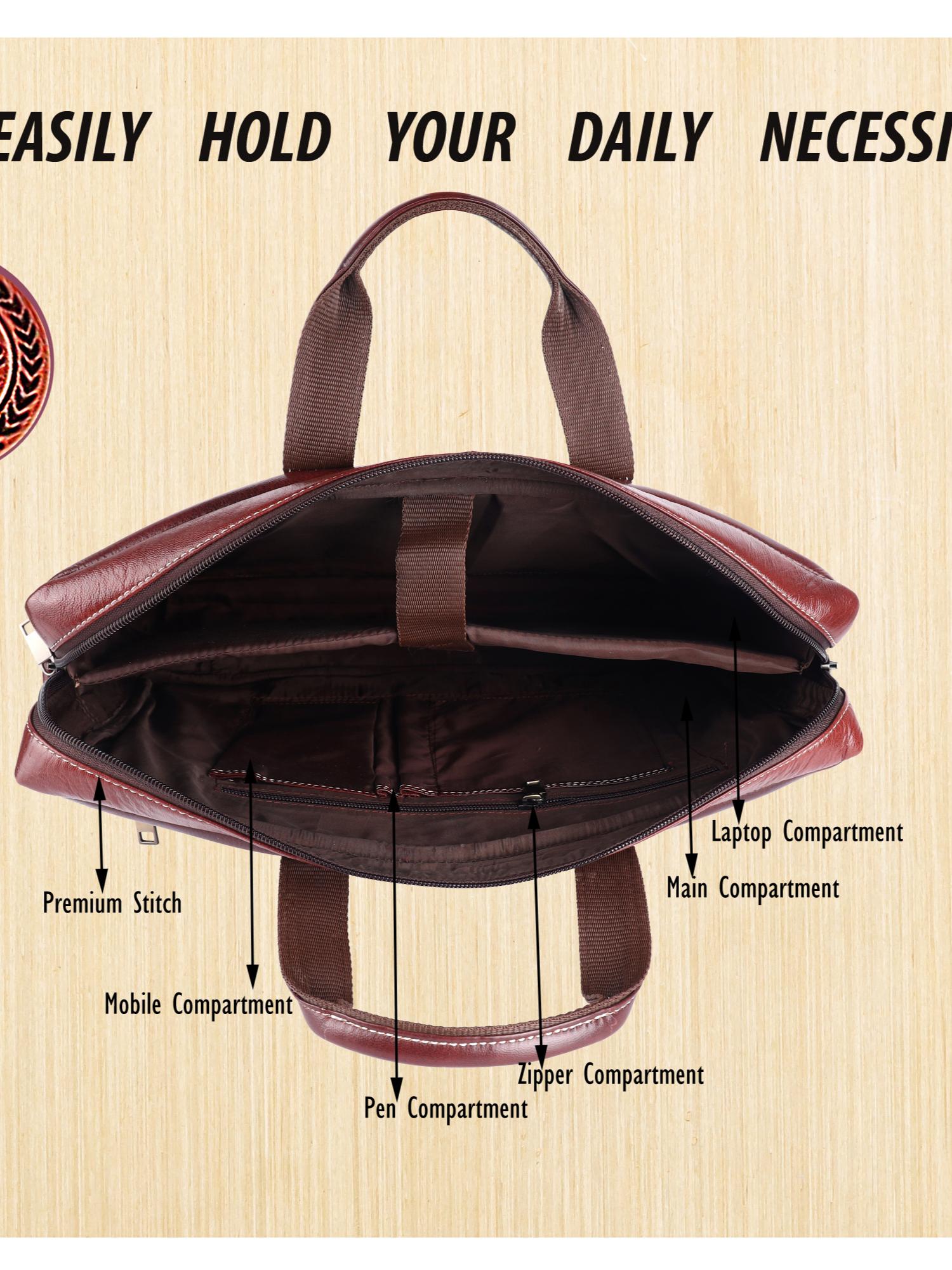 description the laptop briefcase bag is - 17885610 - Standard Image - 6