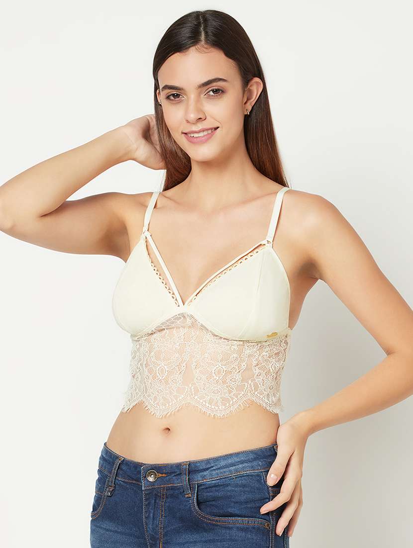 yellow solid lette bra - 17885756 -  Standard Image - 1