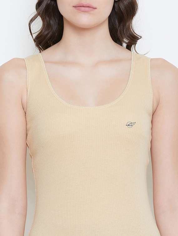 beige solid tops thermals & inner wear - 17887935 -  Standard Image - 4