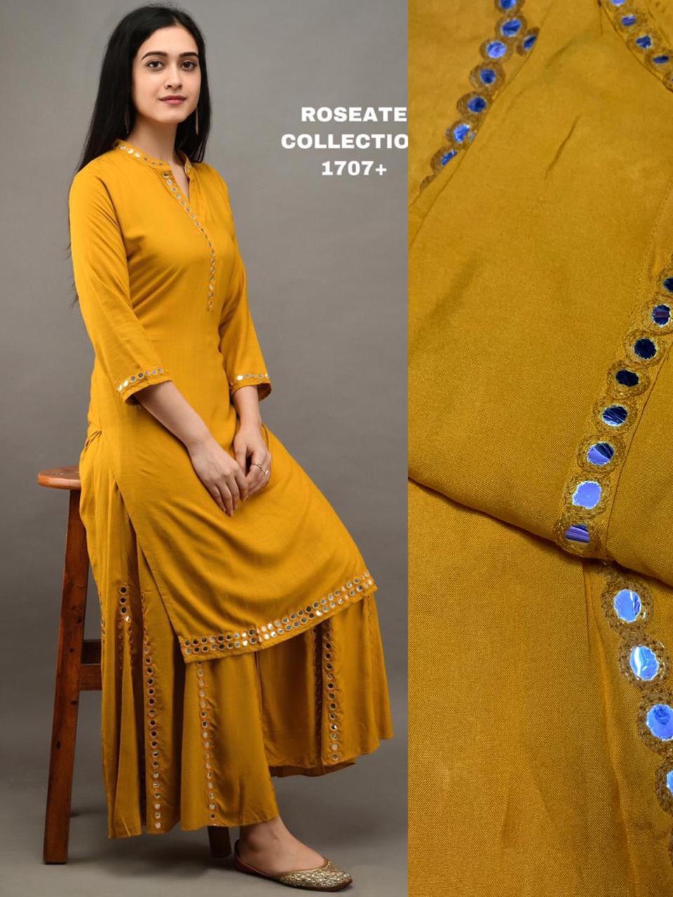 yellow lace dress - 17888323 - Standard Image - 1