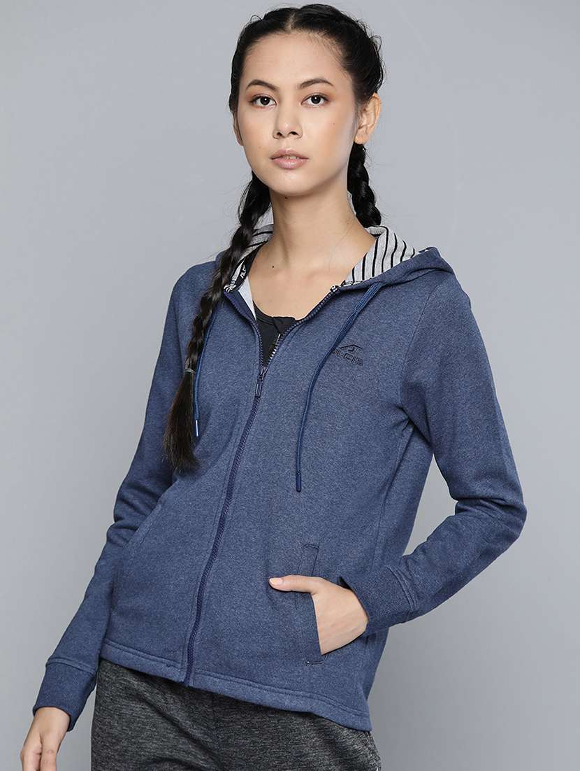 hooded neck solid jacket