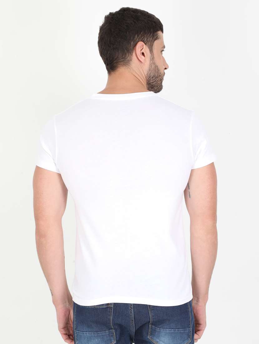 white front print t-shirt - 17890908 -  Standard Image - 1