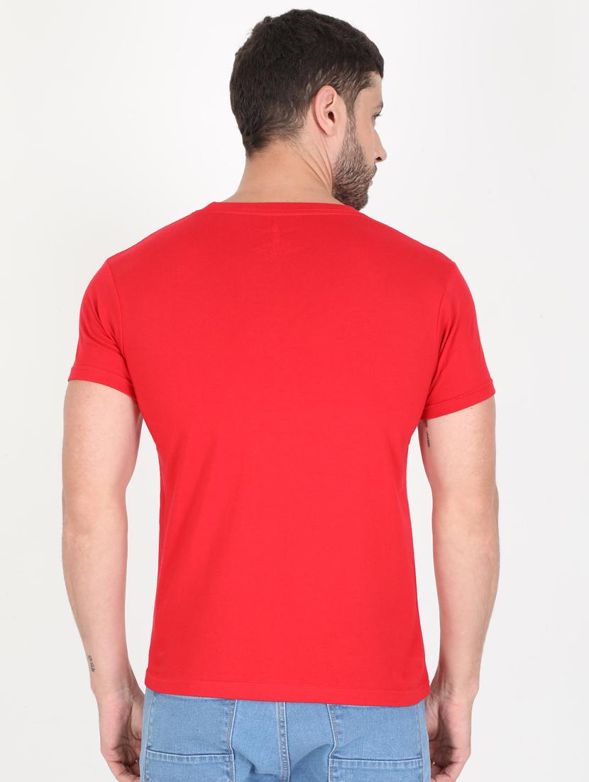 red front print t-shirt - 17890936 - Standard Image - 1