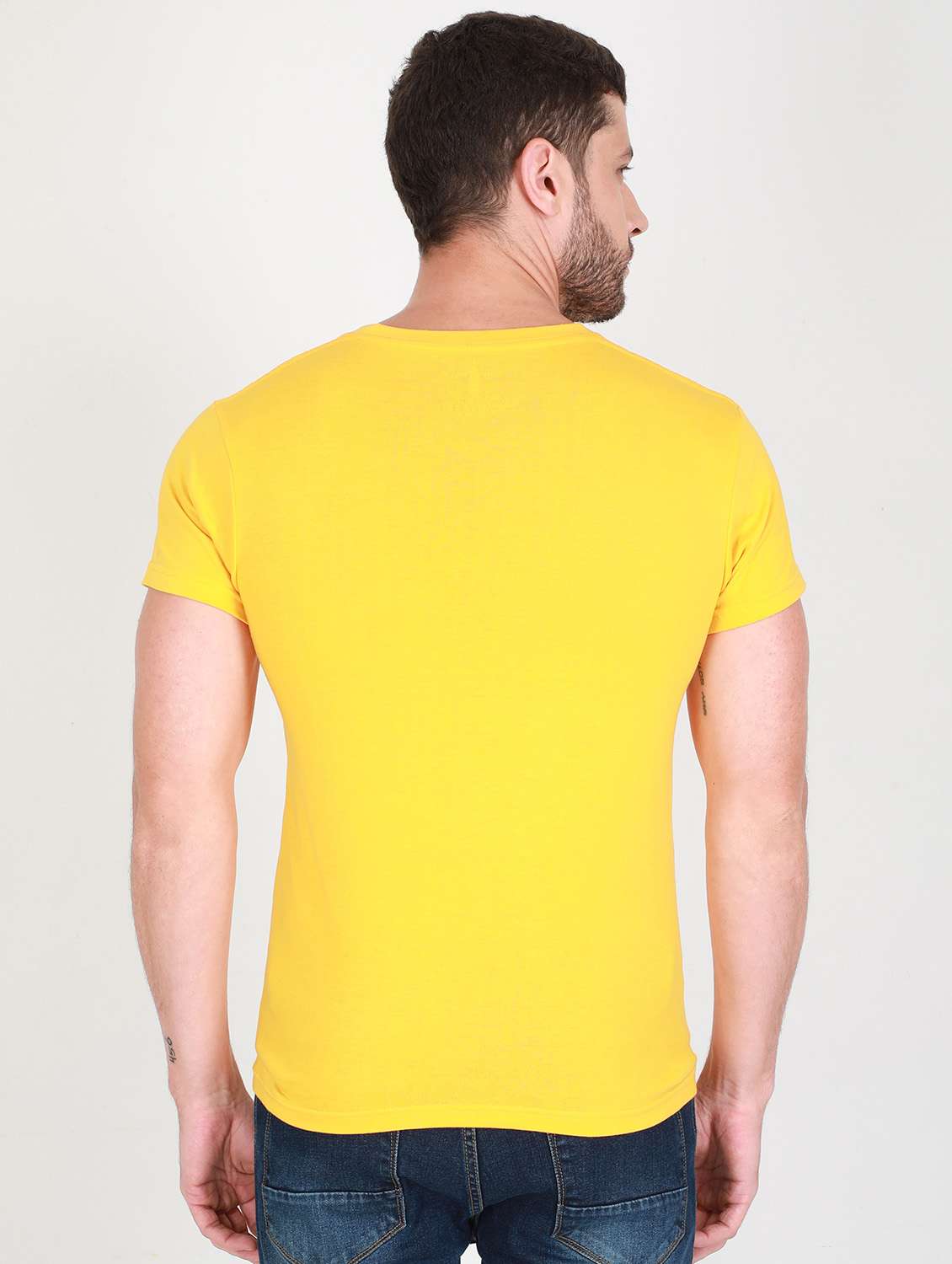 yellow front print t-shirt - 17891307 -  Standard Image - 1