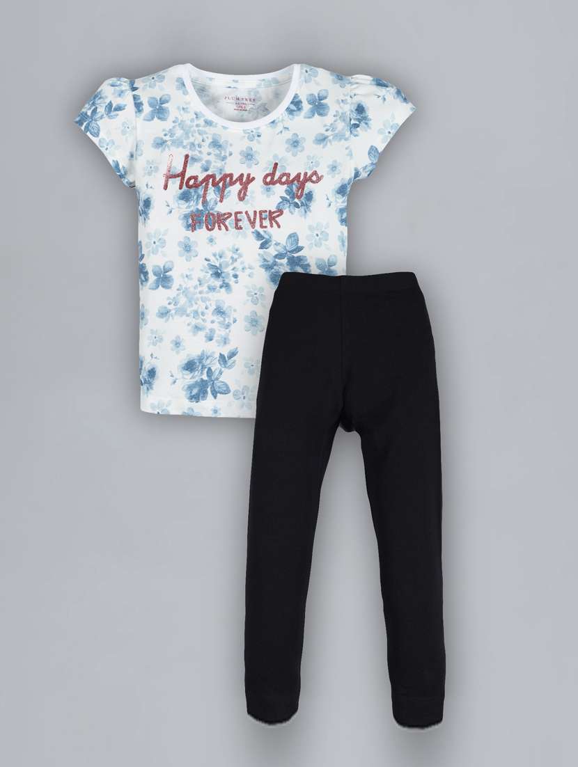 round neck printed full length sets  - 17892110 -  Standard Image - 1