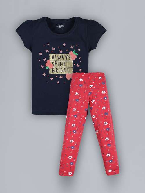 round neck printed full length sets - 17892111 - Standard Image - 0
