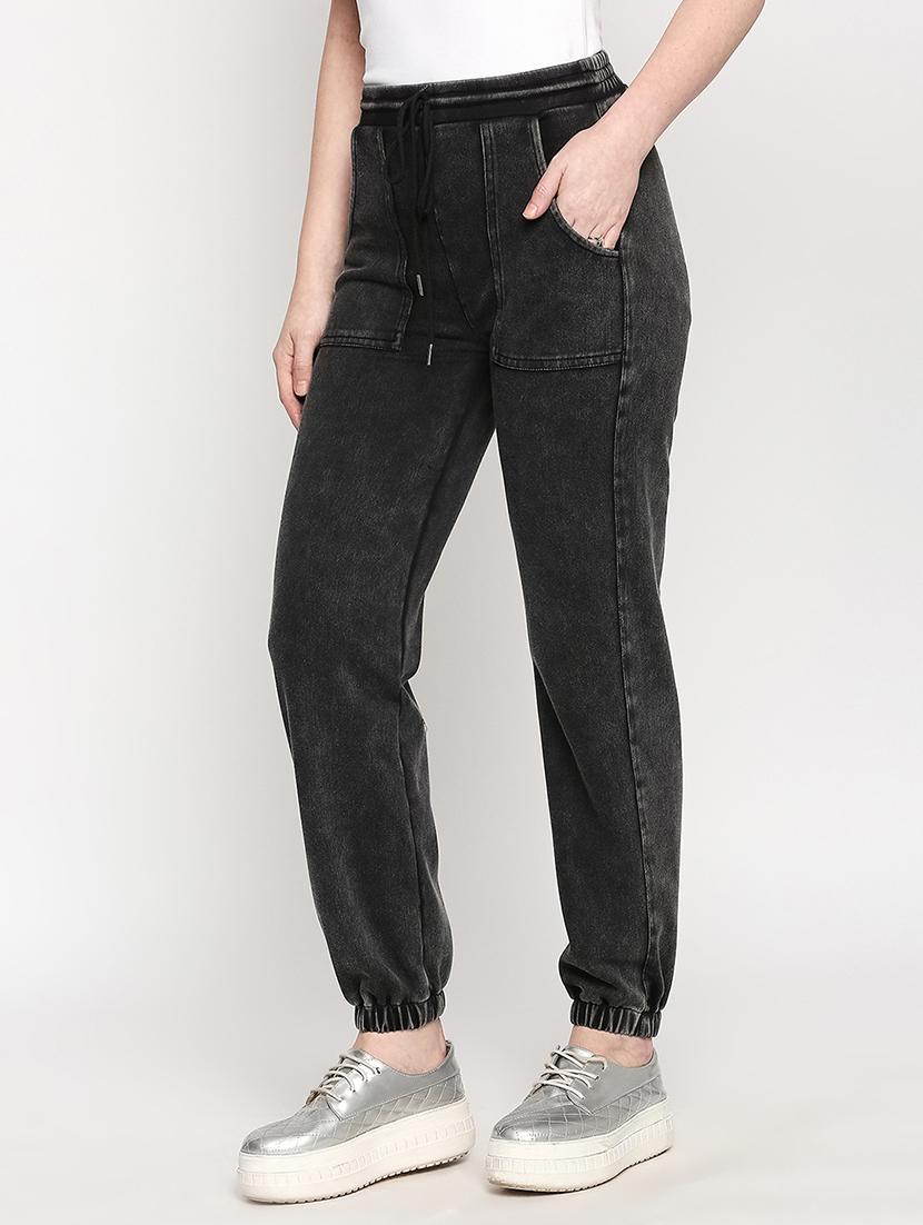 drawstring waist solid jogger - 17894206 -  Standard Image - 1