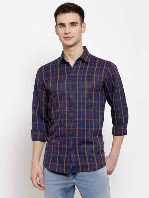 mens checks casual shirt - 17894212 - Standard Image - 0
