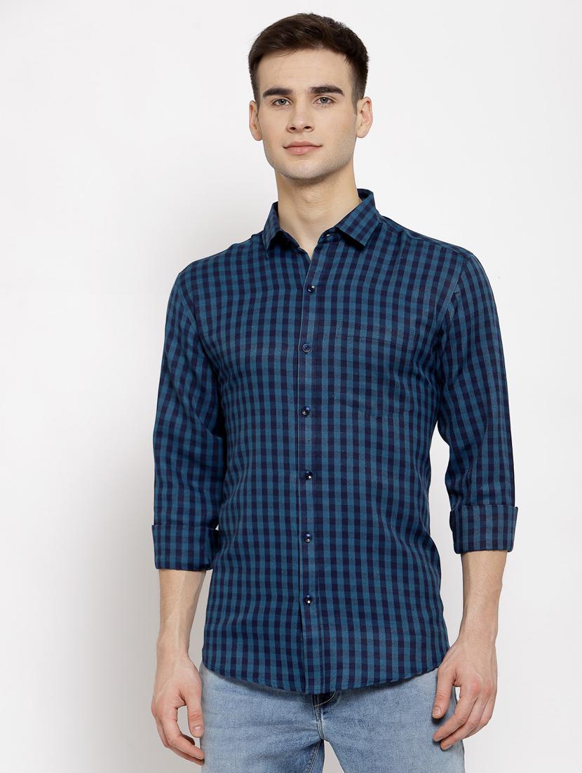 mens checks casual shirt - 17894214 -  Zoom Image - 0