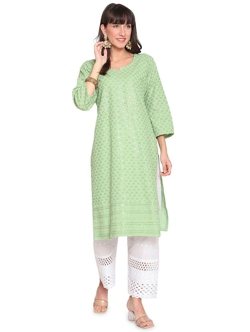 solid straight kurta