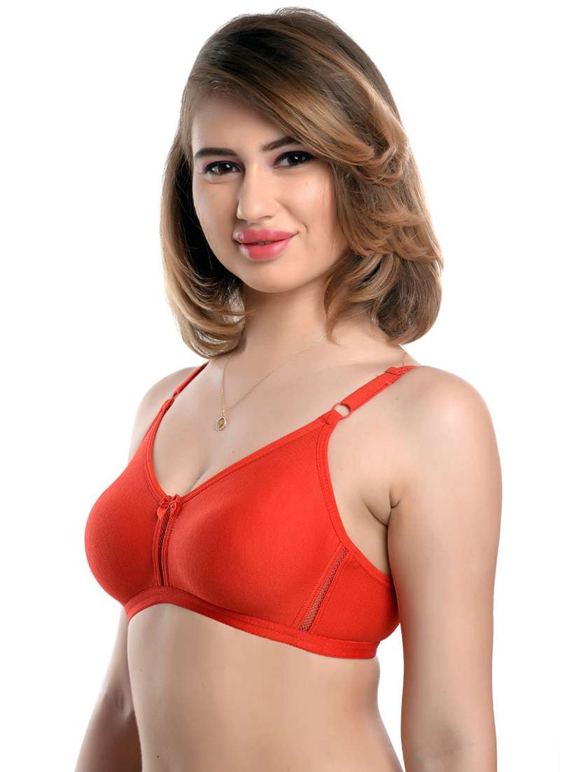 orange non padded regular bra - 17895952 -  Standard Image - 1
