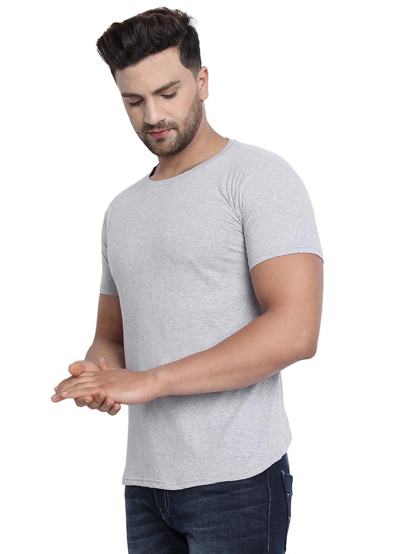 grey solid t-shirt  - 17896063 -  Standard Image - 1