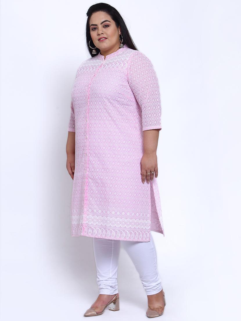 chikankari straight kurta  - 17896432 -  Standard Image - 1