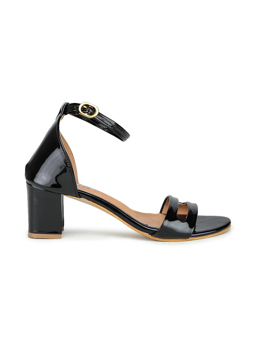 black synthetic closed back sandals - 17896540 - Standard Image - 1