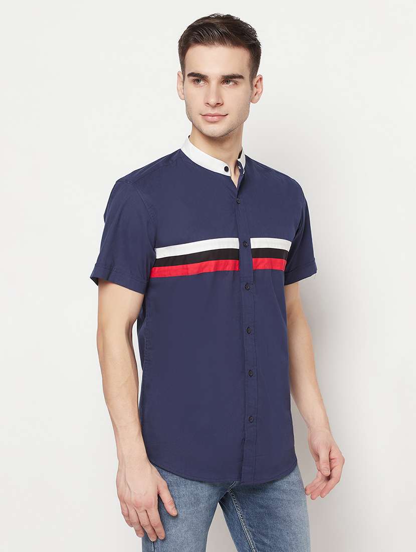 mens stripes casual shirt - 17897146 - Standard Image - 1