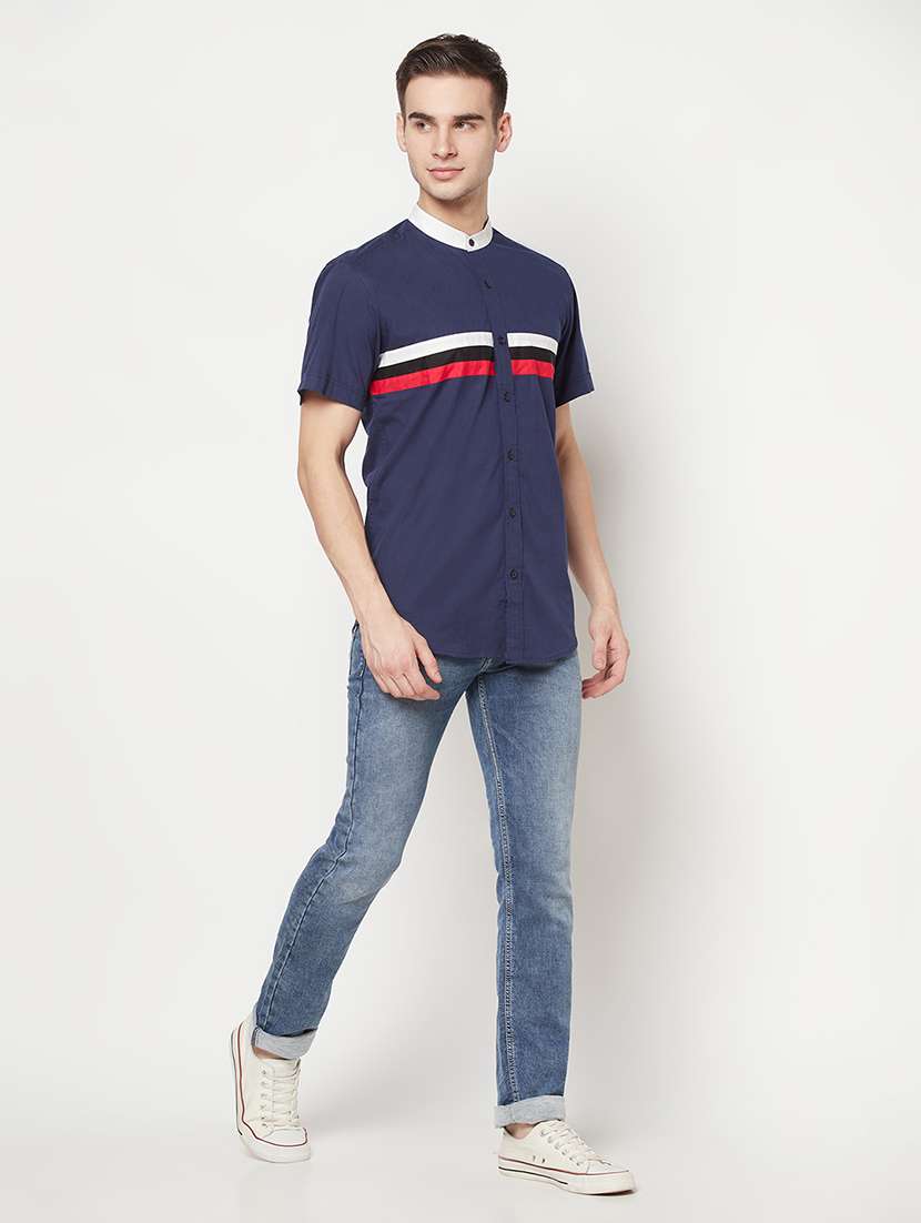 mens stripes casual shirt - 17897146 - Standard Image - 4