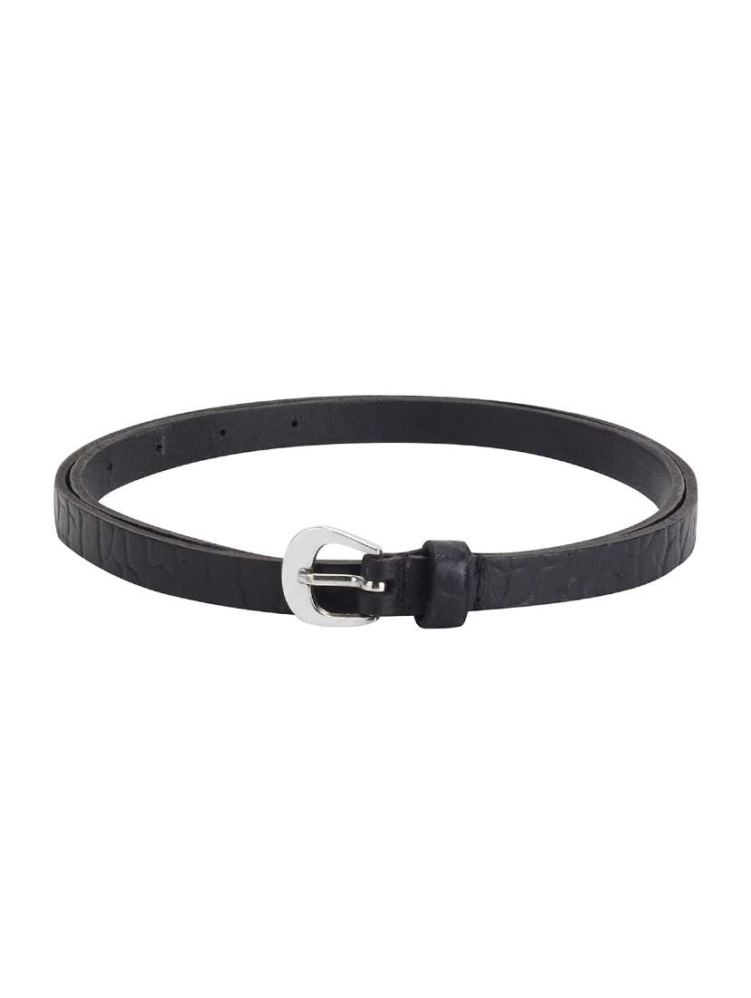 black leather  belt - 17897235 -  Standard Image - 1