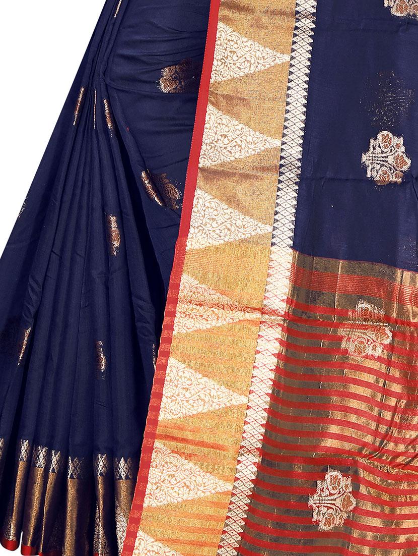 women's banarasi saree with blouse - 17897424 - Standard Image - 4